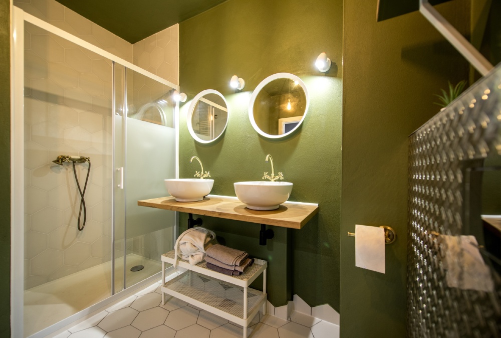 Modern loft bathroom